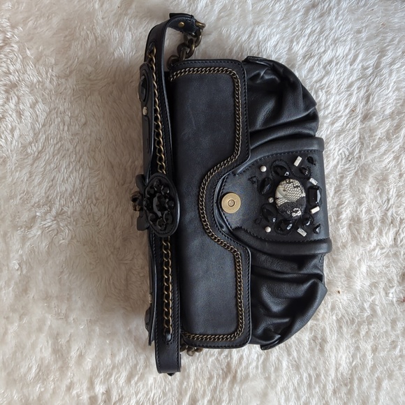 Cole Haan Black Lace G Series Handbag - Picture 3 of 6